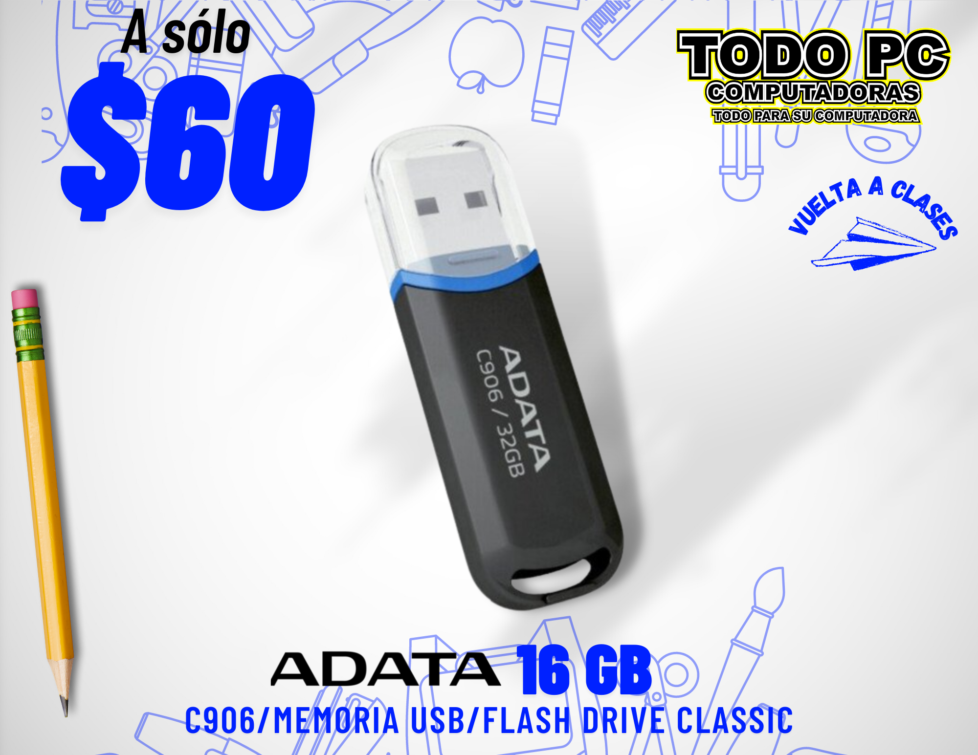 Memoria USB 16GB Flash Drive CLASSIC post thumbnail