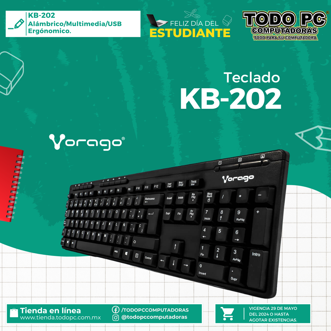 Teclado KB-202 Alámbrico post thumbnail
