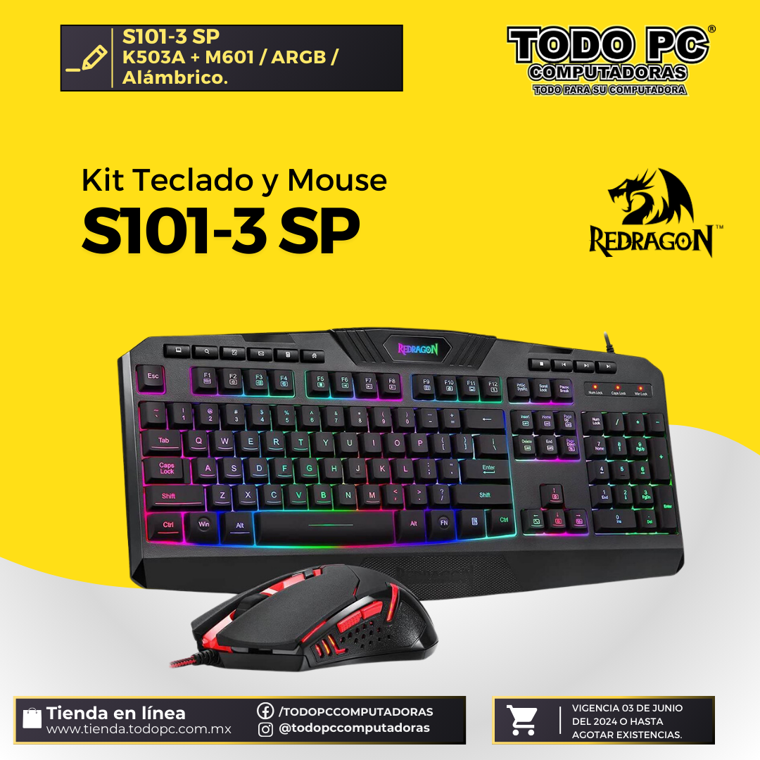 Kit teclado y mouse S101-3 SP post thumbnail