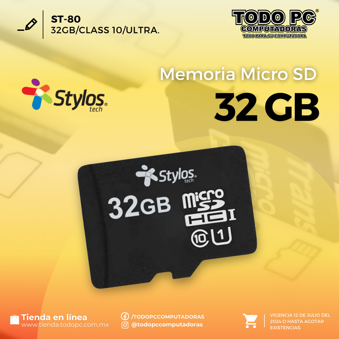 Memoria Micro SD 32GB ST80 post thumbnail