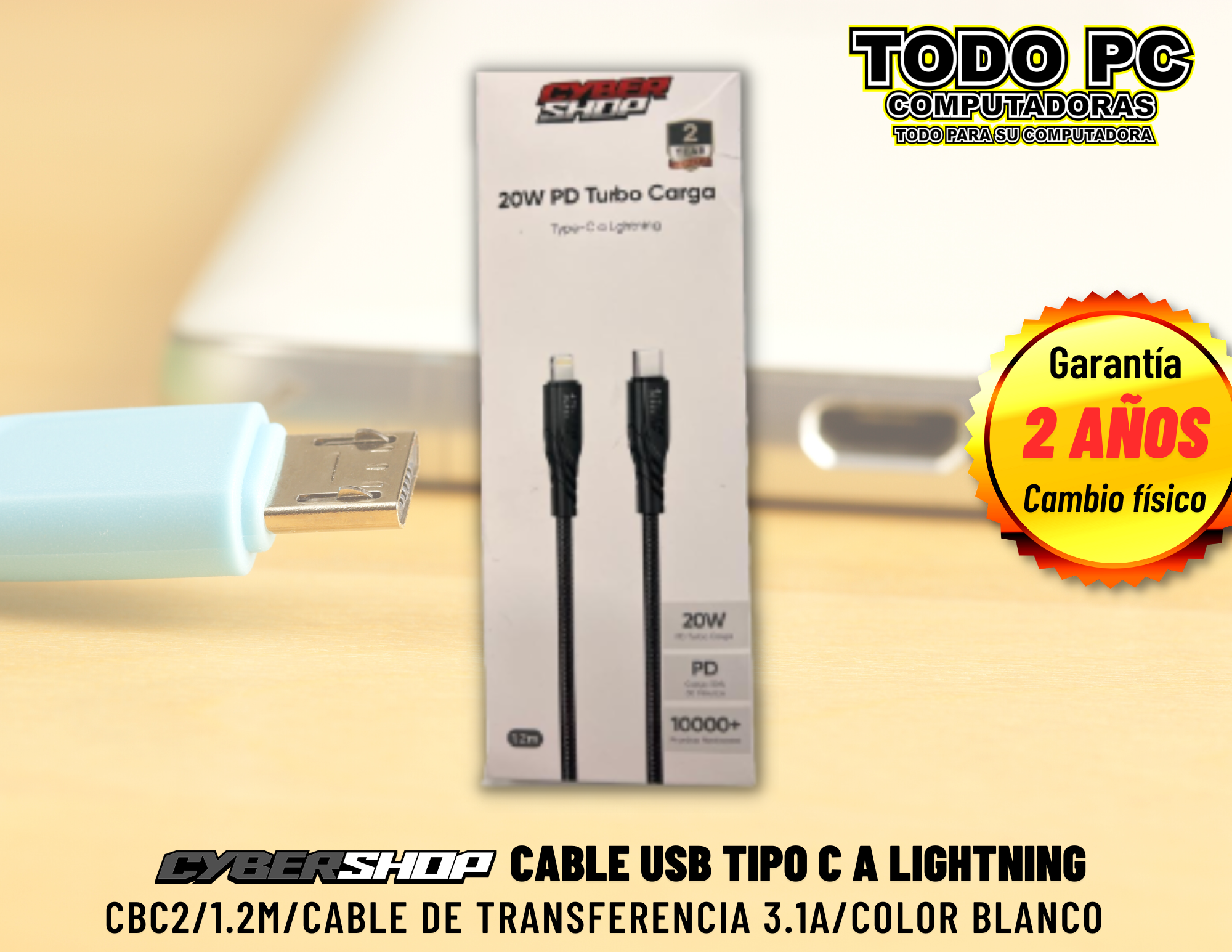 Cable USB tipo C a Lightning post thumbnail