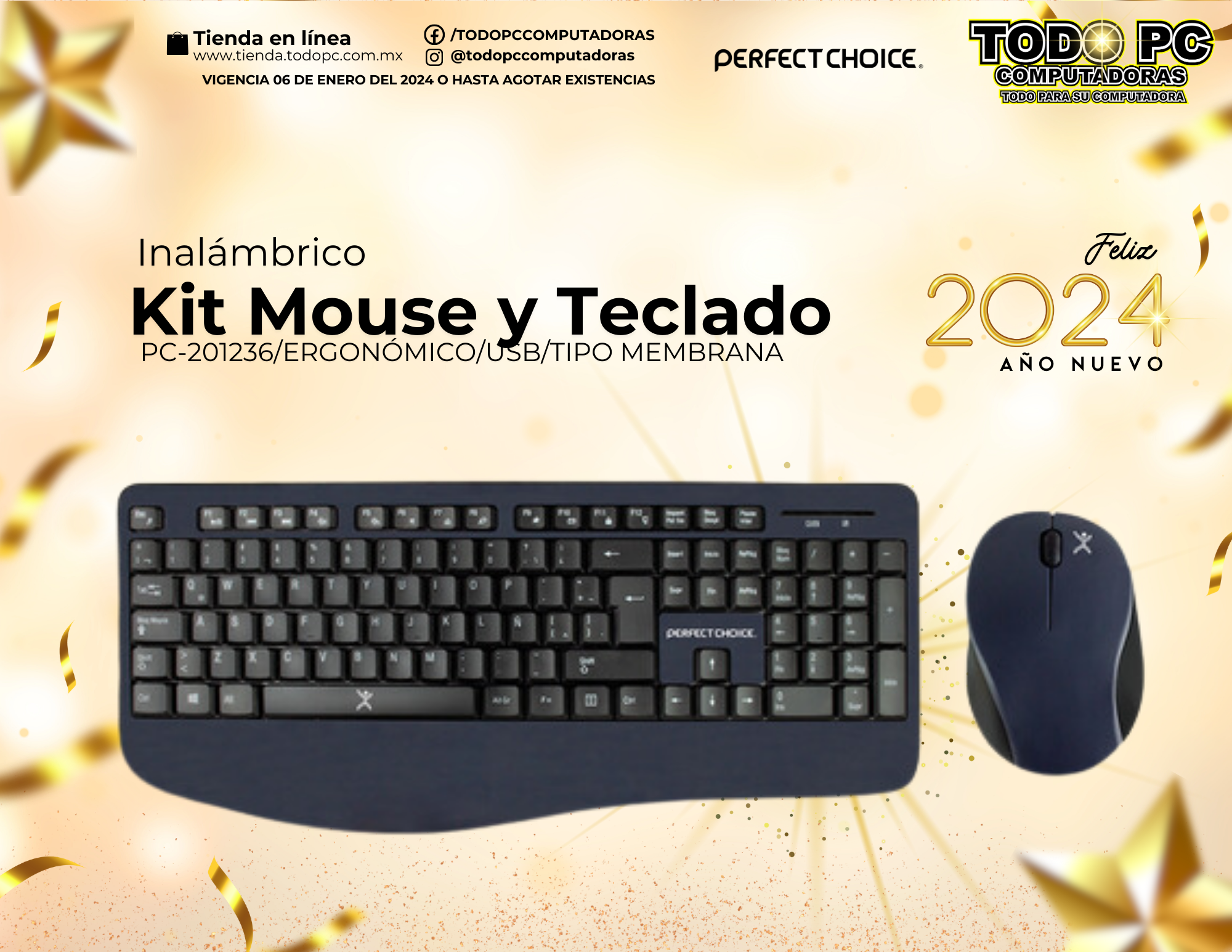 Kit Mouse y Teclado Inalámbrico post thumbnail